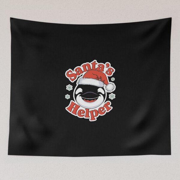 Item preview, Christmas Orca Killer Whale - Santa's Helper designed and sold by GRABAPSHOP.
