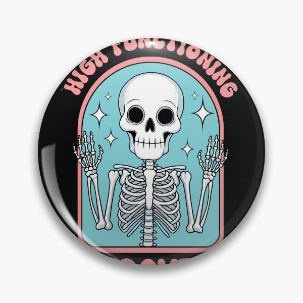 Item preview, Celebrate Introversion with Skeleton - High Functioning Introvert Skeleton  designed and sold by Belhbib Art ⭐⭐⭐⭐⭐.