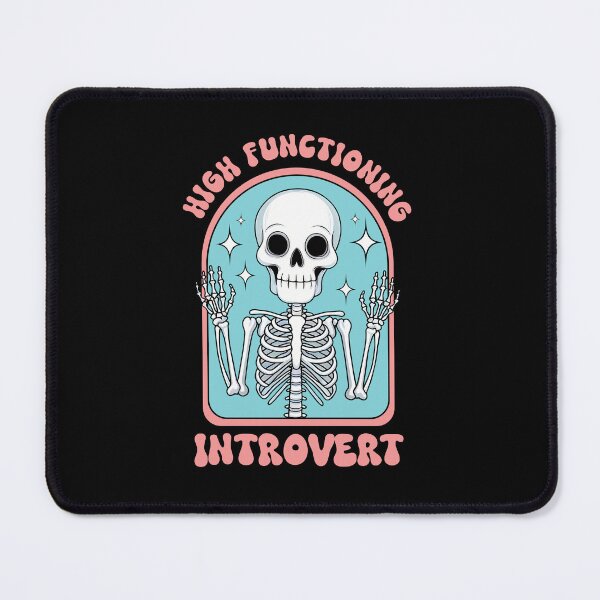 Item preview, Celebrate Introversion with Skeleton - High Functioning Introvert Skeleton  designed and sold by Belhbib Art ⭐⭐⭐⭐⭐.
