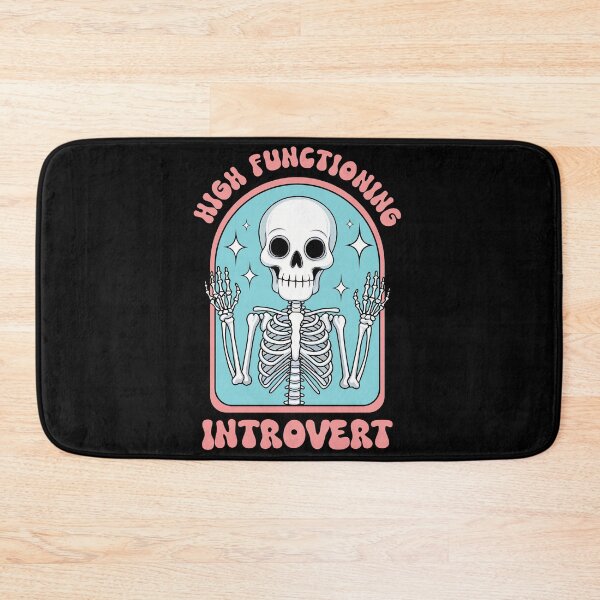 Item preview, Celebrate Introversion with Skeleton - High Functioning Introvert Skeleton  designed and sold by Belhbib Art ⭐⭐⭐⭐⭐.