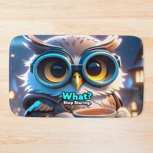 Item preview, Owl 6 - What? Stop Staring. designed and sold by thejungleheroes.