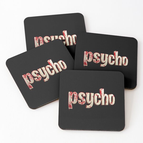 Item preview, Psycho, Weird Writing, Freak, Dark Humor designed and sold by Burn-Ego.