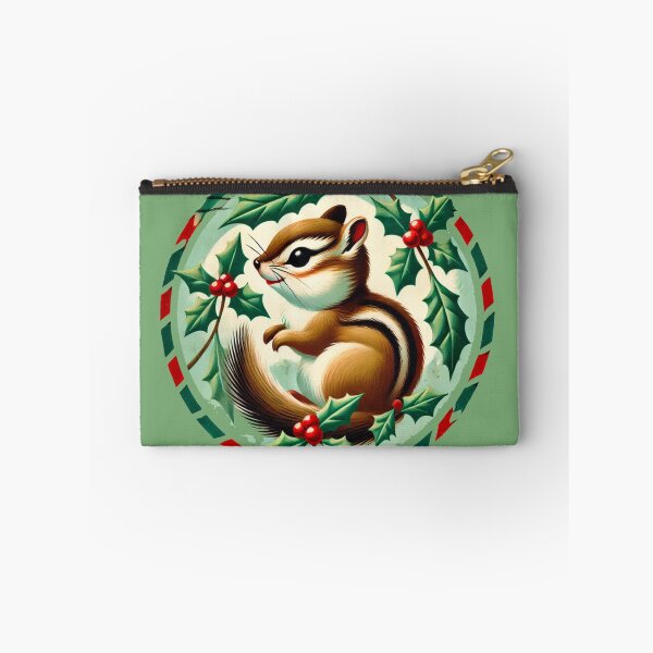 Artikelvorschau, Vintage Weihnachts-Streifenhörnchen entworfen und verkauft von FrictionMaxxing.