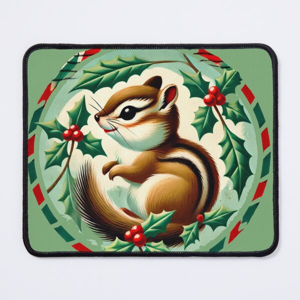 Artikelvorschau, Vintage Weihnachts-Streifenhörnchen entworfen und verkauft von FrictionMaxxing.
