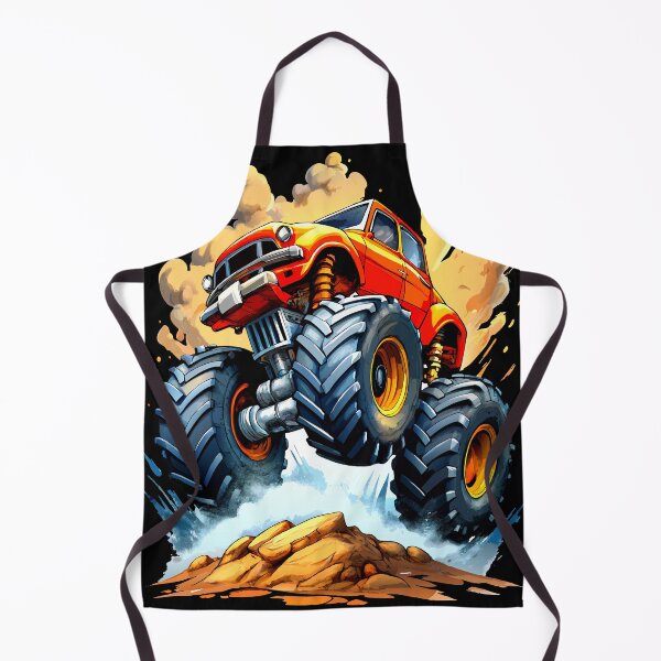 Item preview, Bouncing Red Monster Truck - Off-Road Fun designed and sold by VikArtStudio.