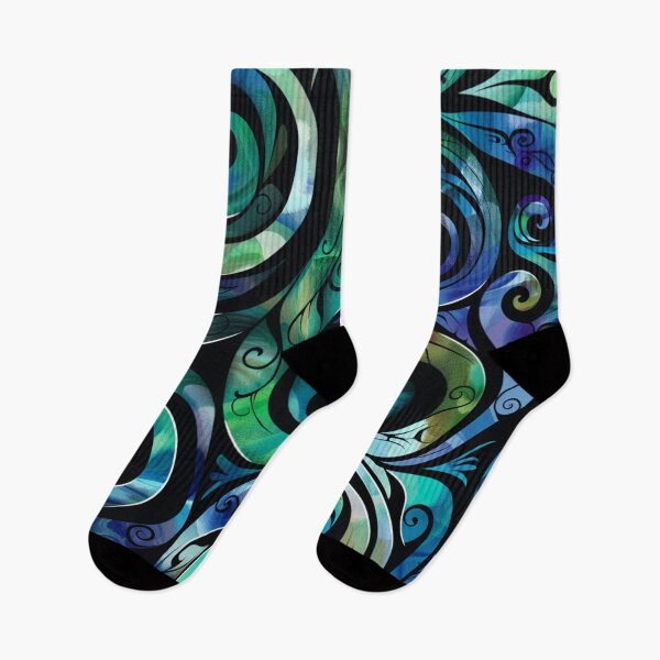 Artikelvorschau, Neuseeland Māori Paua Muster Koru Design 50 entworfen und verkauft von GrinGalore.