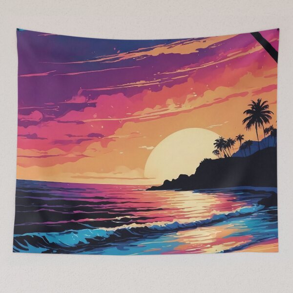 Item preview, Vibrant Sunrise Over the Ocean designed and sold by ByteyCreatives.