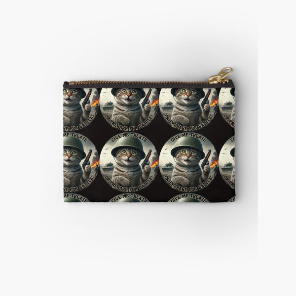 Item preview, Give Me Treats or Prepare for Battle- Funny Cat designed and sold by MarCreativArt.