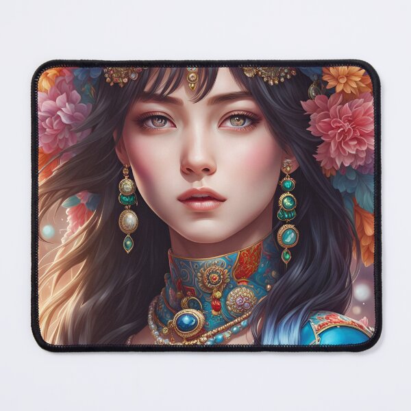 Item preview, Vintage Futuristic Asian Portrait designed and sold by stine1.