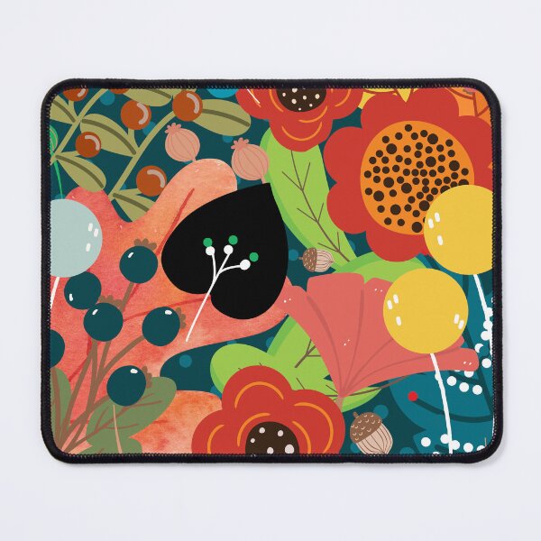 Item preview, Colourful Habitation with flowers, berries, and leaves. designed and sold by NthabiMach.