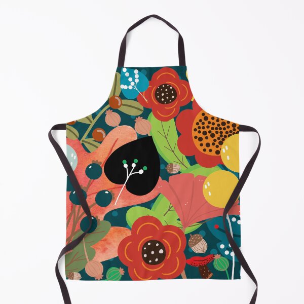 Item preview, Colourful Habitation with flowers, berries, and leaves. designed and sold by NthabiMach.