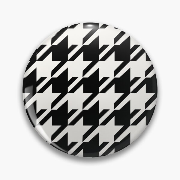 Item preview, Classic houndstooth, pied-de-poule pattern/ black and white, designed and sold by My-fake-places.