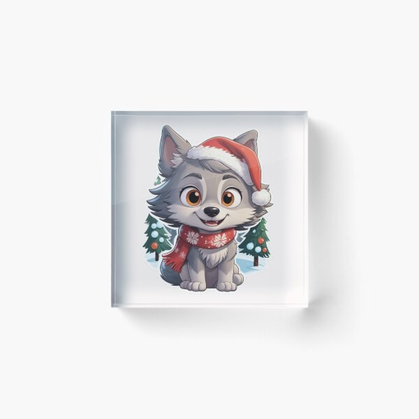 Item preview, Christmas Cartoon Wolf designed and sold by Krieghorn.