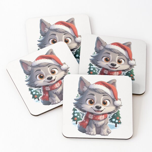 Item preview, Christmas Cartoon Wolf designed and sold by Krieghorn.