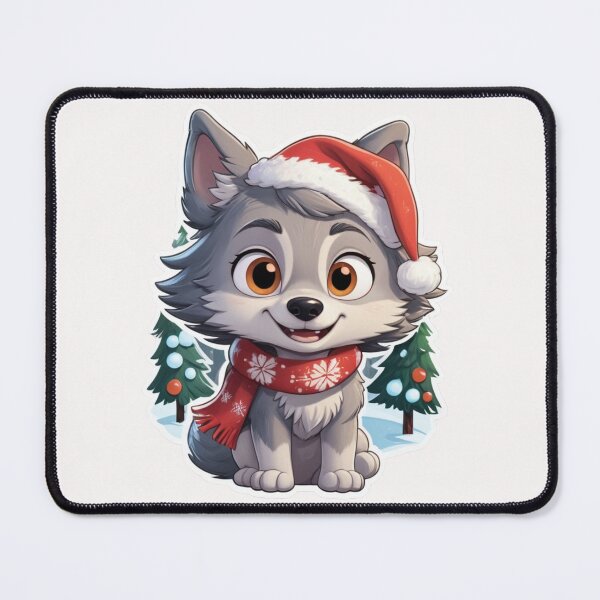 Item preview, Christmas Cartoon Wolf designed and sold by Krieghorn.