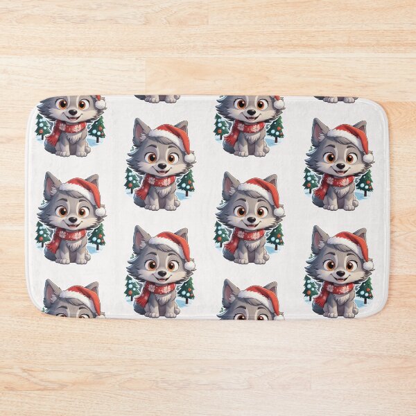 Item preview, Christmas Cartoon Wolf designed and sold by Krieghorn.