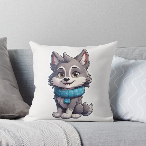 Item preview, Cartoon Winter Wolf designed and sold by Krieghorn.