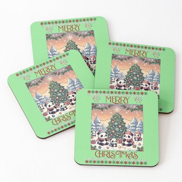 Item preview,  "Merry Christmas Panda Scene" designed and sold by BaKaT-s.