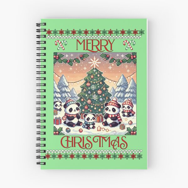 Item preview,  "Merry Christmas Panda Scene" designed and sold by BaKaT-s.