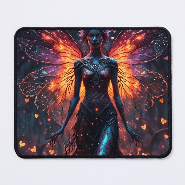 Item preview, Ethereal Inferno: The Fiery-Eyed Fairy of Broken Hearts #RBandme #RedbubbleExclusive designed and sold by stine1.
