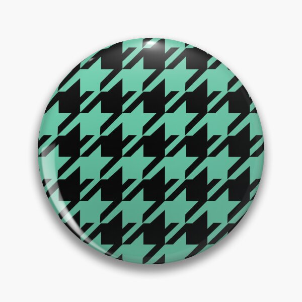 Item preview, Classic houndstooth, pied-de-poule pattern/black and azure. designed and sold by My-fake-places.
