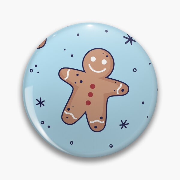 Item preview, Gingerbread men, snowflakes seamless pattern. Christmas background. Festive baked, flat design, doodle style. designed and sold by adamtepl.