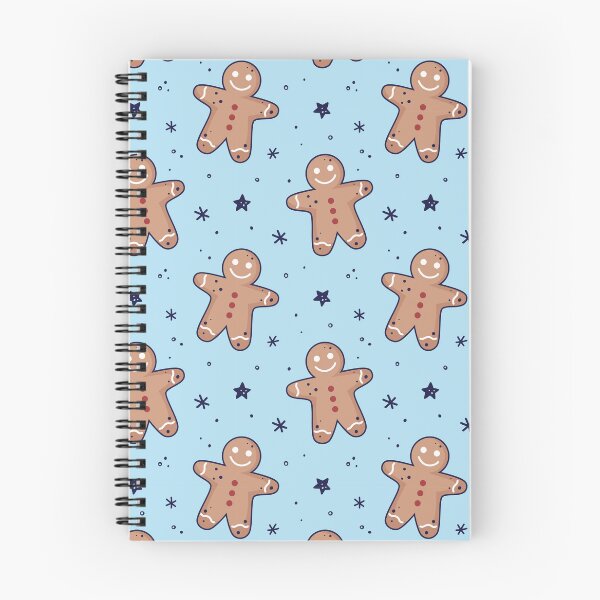 Item preview, Gingerbread men, snowflakes seamless pattern. Christmas background. Festive baked, flat design, doodle style. designed and sold by adamtepl.