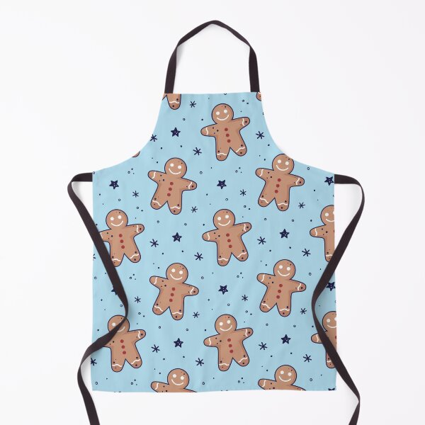 Item preview, Gingerbread men, snowflakes seamless pattern. Christmas background. Festive baked, flat design, doodle style. designed and sold by adamtepl.