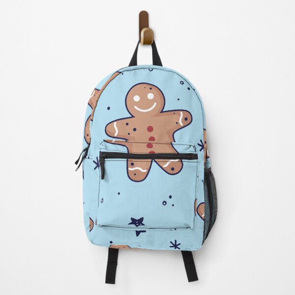 Item preview, Gingerbread men, snowflakes seamless pattern. Christmas background. Festive baked, flat design, doodle style. designed and sold by adamtepl.