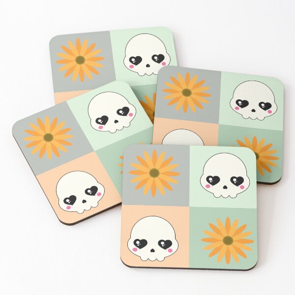 Item preview, Skulls and flowers pattern designed and sold by sasyall.