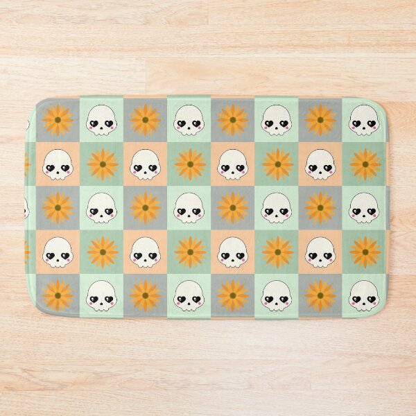 Item preview, Skulls and flowers pattern designed and sold by sasyall.