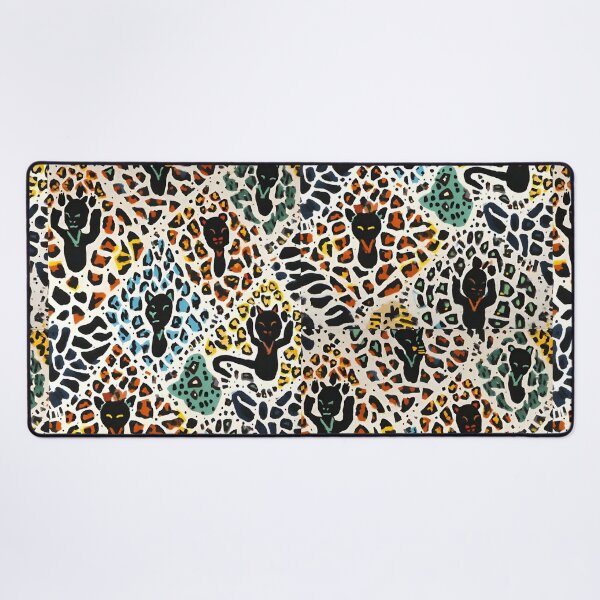 Item preview, Modern Tribal: Playful Leopard Pattern in Red, Blue, and Yellow designed and sold by AmuraLumina.