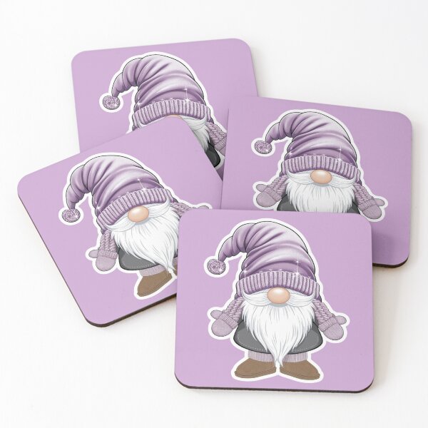 Item preview, Christmas gnome in a lilac cap. designed and sold by Polanska.