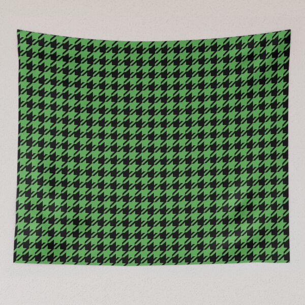 Aperçu de l'œuvre Motif pied-de-poule classique/noir et vert. créée et vendue par My-fake-places.