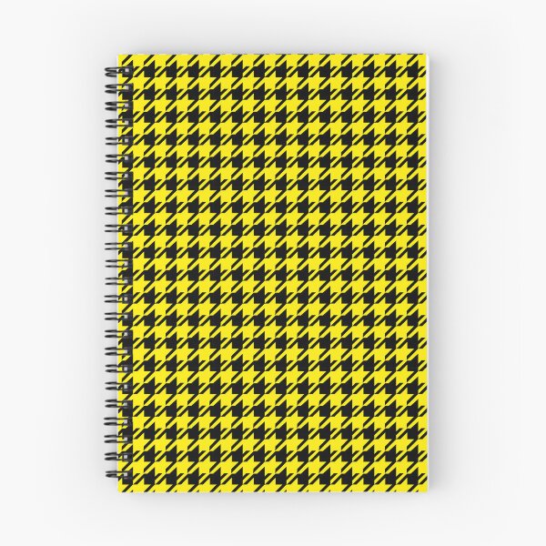 Item preview, Classic houndstooth, pied-de-poule pattern/black and yellow. designed and sold by My-fake-places.