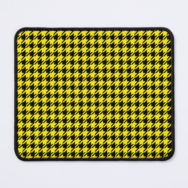 Item preview, Classic houndstooth, pied-de-poule pattern/black and yellow. designed and sold by My-fake-places.