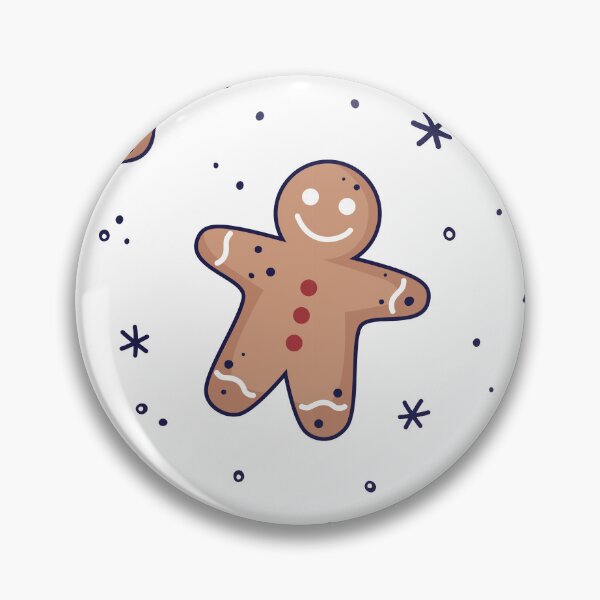 Item preview, Gingerbread men, snowflakes seamless pattern. Christmas background. Festive baked, flat design, doodle style. designed and sold by adamtepl.