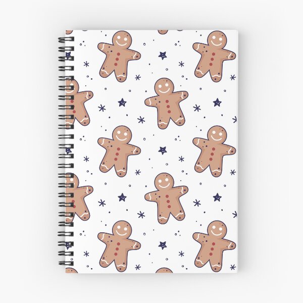 Item preview, Gingerbread men, snowflakes seamless pattern. Christmas background. Festive baked, flat design, doodle style. designed and sold by adamtepl.