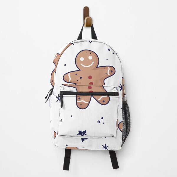 Item preview, Gingerbread men, snowflakes seamless pattern. Christmas background. Festive baked, flat design, doodle style. designed and sold by adamtepl.