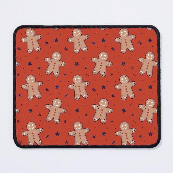 Item preview, Gingerbread men, snowflakes seamless pattern. Christmas background. Festive baked, flat design, doodle style. designed and sold by adamtepl.