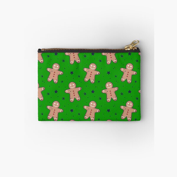 Item preview, Gingerbread men, snowflakes seamless pattern. Christmas background. Festive baked, flat design, doodle style. designed and sold by adamtepl.