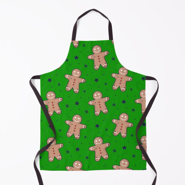 Item preview, Gingerbread men, snowflakes seamless pattern. Christmas background. Festive baked, flat design, doodle style. designed and sold by adamtepl.