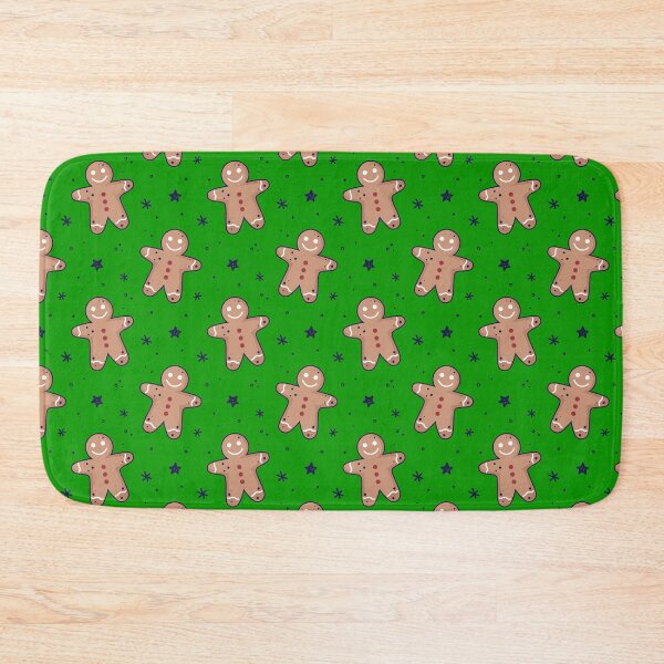 Item preview, Gingerbread men, snowflakes seamless pattern. Christmas background. Festive baked, flat design, doodle style. designed and sold by adamtepl.