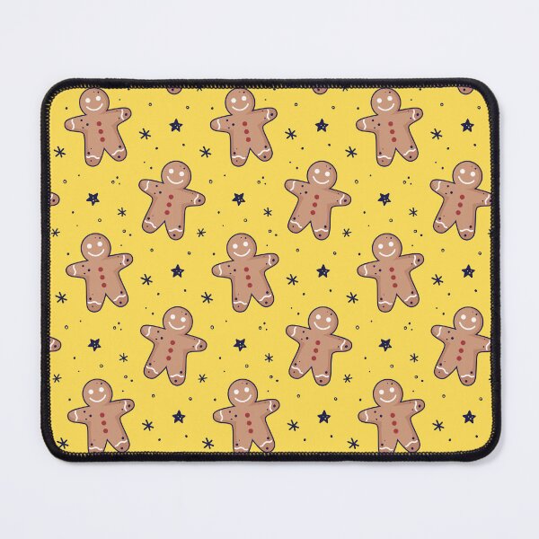 Item preview, Gingerbread men, snowflakes seamless pattern. Christmas background. Festive baked, flat design, doodle style. designed and sold by adamtepl.