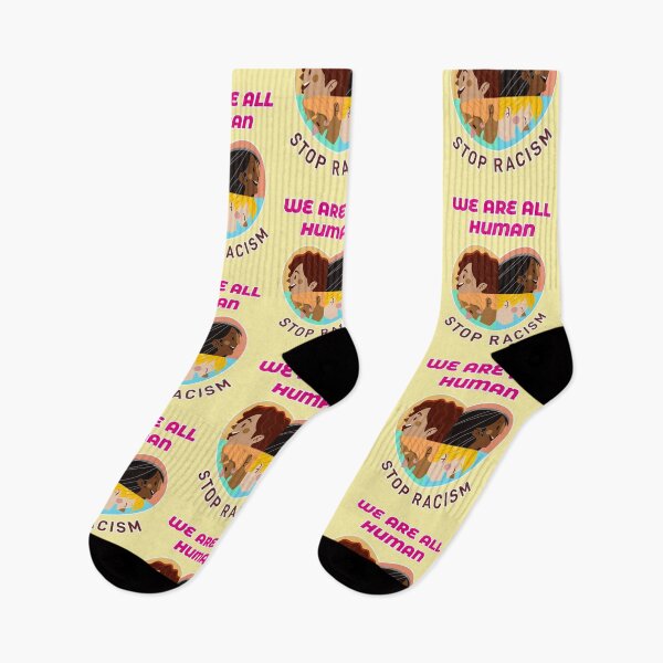 Item preview, stop racism we are all human designed and sold by Mauswohn.