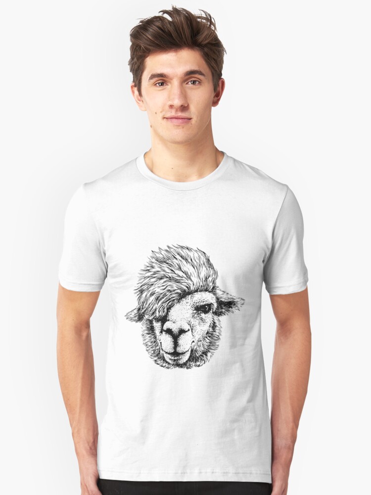 Alpaca Lama With Hipster Haircut T Shirt By Hakuna69 Redbubble