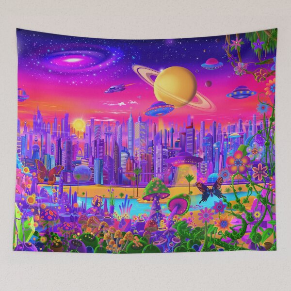 Item preview, Cosmic Metropolis designed and sold by GeraldNewtonArt.
