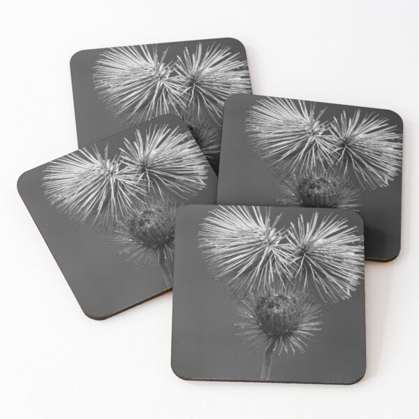 Item preview, Dried Wildflower Closeup Vertical Black And White designed and sold by eddiebarronshop.