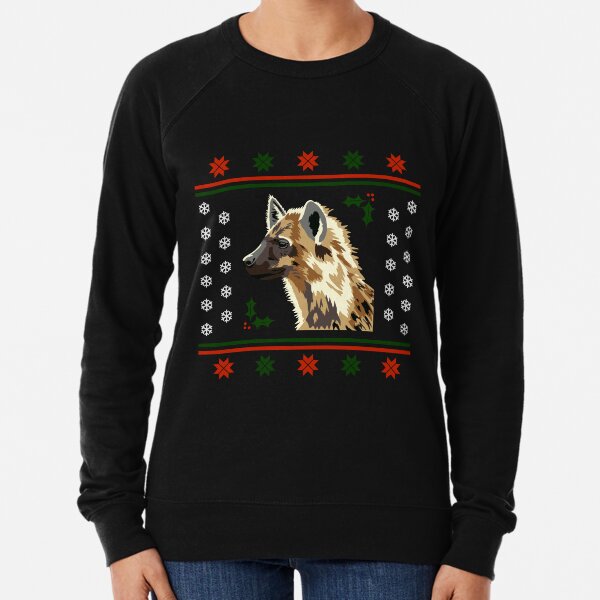Item preview, Ugly Christmas Sweater - Hyena designed and sold by GeoCreate.