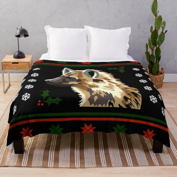 Item preview, Ugly Christmas Sweater - Hyena designed and sold by GeoCreate.